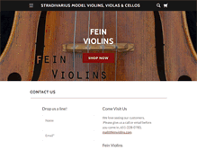 Tablet Screenshot of fineviolins.com